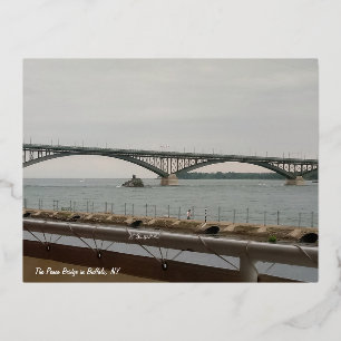 Carte Postale De Vacances En Aluminium Le pont de la Paix à Buffalo, NY