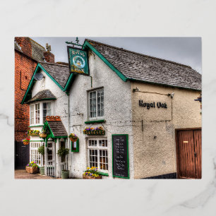 Carte Postale De Vacances En Aluminium Le Royal Oak Porlock