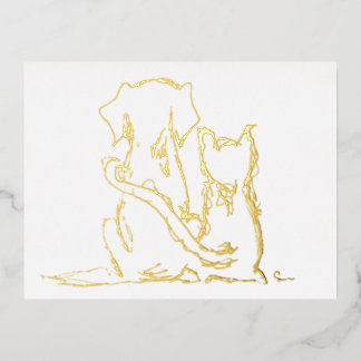 Carte Postale De Vacances En Aluminium Les meilleurs amis de chien et de chat