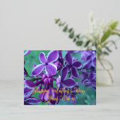 Carte Postale De Vacances En Aluminium Lilac variété de couleurs (Debout devant)