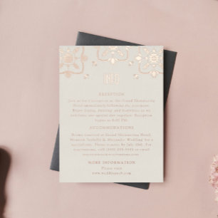 Carte Postale De Vacances En Aluminium Luxe Rose Gold Carrelage Méditerranéen Infos Maria