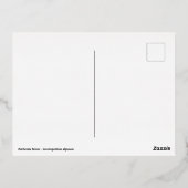 Carte Postale De Vacances En Aluminium Macro de fleur edelweiss (Verso)