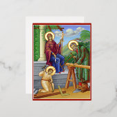 Carte Postale De Vacances En Aluminium Maison de Nazareth (Recto/Verso)