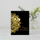 Carte Postale De Vacances En Aluminium Mandala Inde Style 1 (Debout devant)