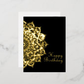 Carte Postale De Vacances En Aluminium Mandala Inde Style 1 (Recto/Verso)