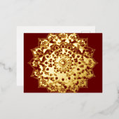 Carte Postale De Vacances En Aluminium Mandala Inde Style 1 (Recto/Verso)