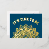 Carte Postale De Vacances En Aluminium Mandala Inde Style 1 (Recto/Verso)