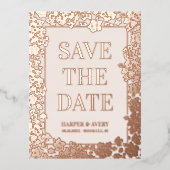 Carte Postale De Vacances En Aluminium Mariage Hawaii Enregistrer La Date (Recto)