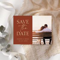 Mariage photo minimaliste en terre cuite Enregistr
