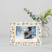 Carte Postale De Vacances En Aluminium Mariés et joyeux (Debout devant)