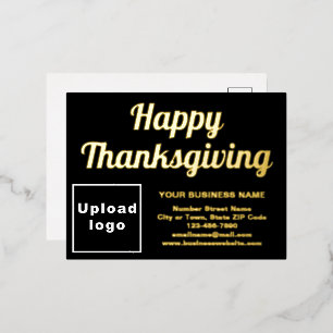 Carte Postale De Vacances En Aluminium Marque Black Business sur Thanksgiving