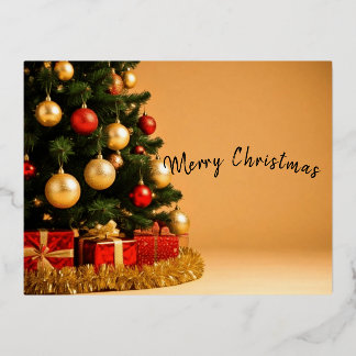 Carte Postale De Vacances En Aluminium Merry Chrismas