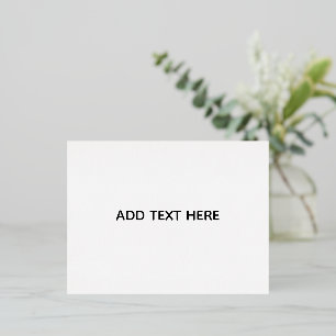 Carte Postale De Vacances En Aluminium Minimaliste Blanc Élégant pour Toutes les Occasion