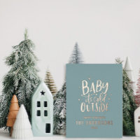 Moderne minima Noël bébé bleu élégant Fhuile