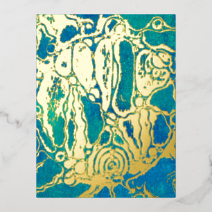 Carte Postale De Vacances En Aluminium Modes de vie - Art neurographique Motif 1