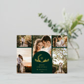 Carte Postale De Vacances En Aluminium Monogramme biologique 5 photo (Debout devant)