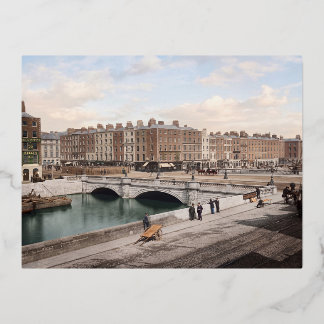 Carte Postale De Vacances En Aluminium Monument O'Connell en construction, Dublin, 188