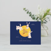 CARTE POSTALE DE VACANCES EN ALUMINIUM MOON FESTIVAL (Debout devant)