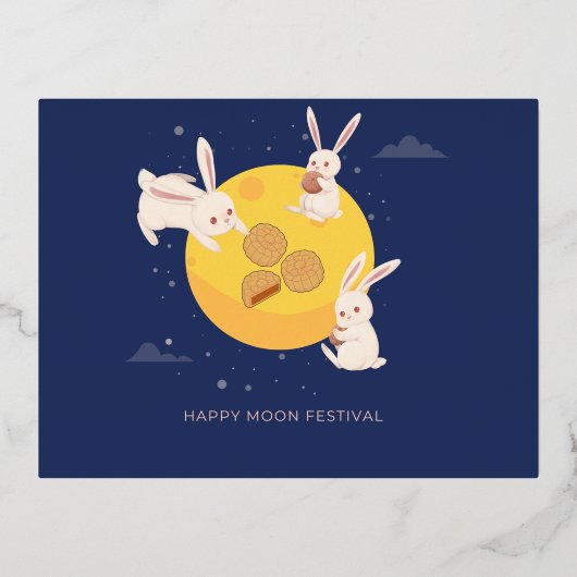 CARTE POSTALE DE VACANCES EN ALUMINIUM MOON FESTIVAL (Recto)