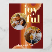 Carte Postale De Vacances En Aluminium Motif d'art rétro Abstrait personnalisé Real Gold (Recto)