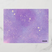 Carte Postale De Vacances En Aluminium Moubarak pourpre du Ramadan (Verso)