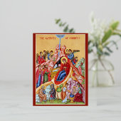 Carte Postale De Vacances En Aluminium Nativité du Christ (Debout devant)