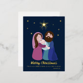 Carte Postale De Vacances En Aluminium Nativité Noël (Recto/Verso)