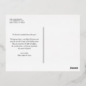 Carte Postale De Vacances En Aluminium Noël Red Feliz Navidad (Verso)