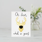 Carte Postale De Vacances En Aluminium Oh Mon Dieu, Quel An ! Vrai Noël drôle (Debout devant)