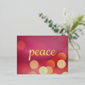 Carte Postale De Vacances En Aluminium Paix des affaires (Debout devant)