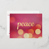 Carte Postale De Vacances En Aluminium Paix des affaires (Recto/Verso)