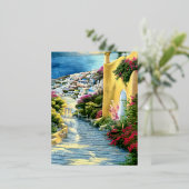 Carte Postale De Vacances En Aluminium Paysage grec (Debout devant)