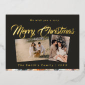 Carte Postale De Vacances En Aluminium Photo de Noël (Recto)