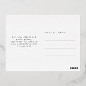 Carte Postale De Vacances En Aluminium Photo en papier moderne et élégant enregistrer la  (Verso)