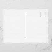 Carte Postale De Vacances En Aluminium Photo moderne de paix amour joie (Verso)