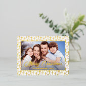 Carte Postale De Vacances En Aluminium Photo moderne Noël élégant script Jésus Croix (Debout devant)