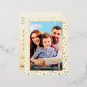 Carte Postale De Vacances En Aluminium Photo personnalisée Joyeux Noël élégantes étoiles (Recto/Verso)