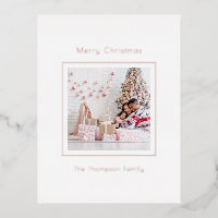 Photo personnalisée minimaliste Noël Luxe Réel