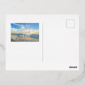 Carte Postale De Vacances En Aluminium Photo personnalisée personnalisée 2 (Verso)