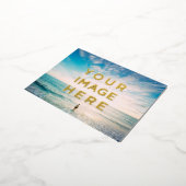 Carte Postale De Vacances En Aluminium Photo personnalisée personnalisée 2 (Rotation)