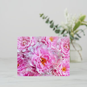 Carte Postale De Vacances En Aluminium Pies roses Fête des mères