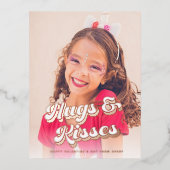 Carte Postale De Vacances En Aluminium Rose super Gold Valentine's Day (Recto)