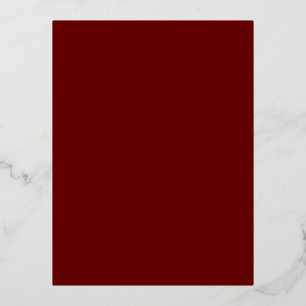 Carte Postale De Vacances En Aluminium Rouge foncé #650000, rouille de cuivre