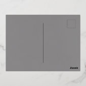 Carte Postale De Vacances En Aluminium "Royal NMKY Emblem – Monogram M Crest Design" (Verso)