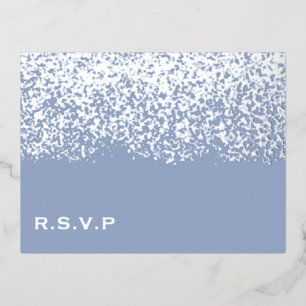 Carte Postale De Vacances En Aluminium RSVP Mariage Pailleté