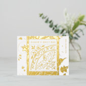 Carte Postale De Vacances En Aluminium Salutations saisonnières Élégant Moderne Classique (Debout devant)