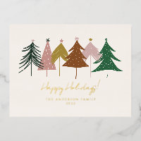 Sapins de Noël festifs minimalistes