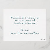 Carte Postale De Vacances En Aluminium Scène d'hiver Aquarelle Forêt Joyeux Noël (Verso)