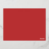 Carte Postale De Vacances En Aluminium Script de Noël Joyeux (Verso)