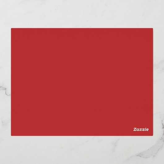 Carte Postale De Vacances En Aluminium Script de Noël Joyeux (Verso)